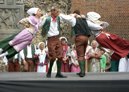 Grasshoppers flying